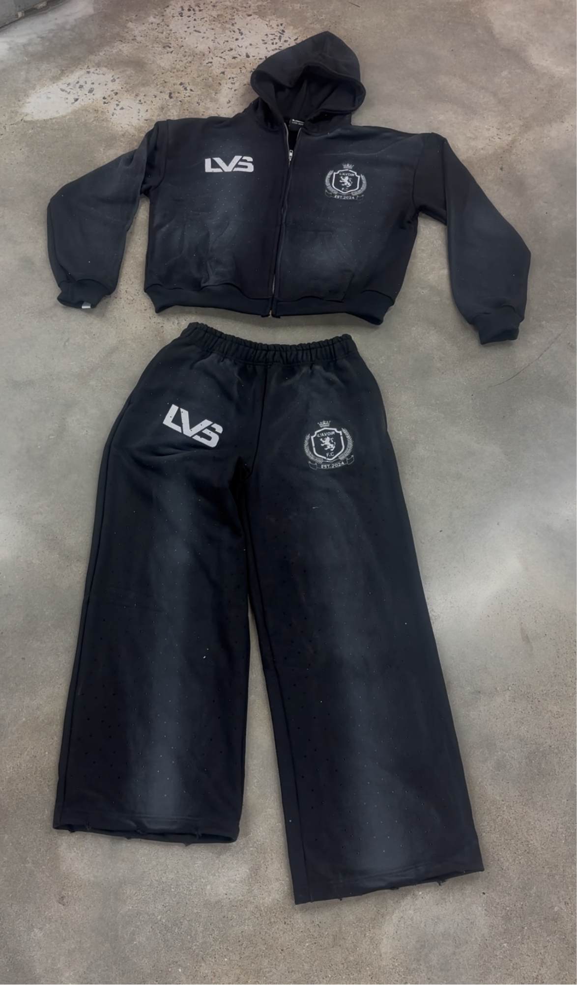 L’avoir fc black sweatsuit